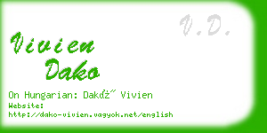 vivien dako business card